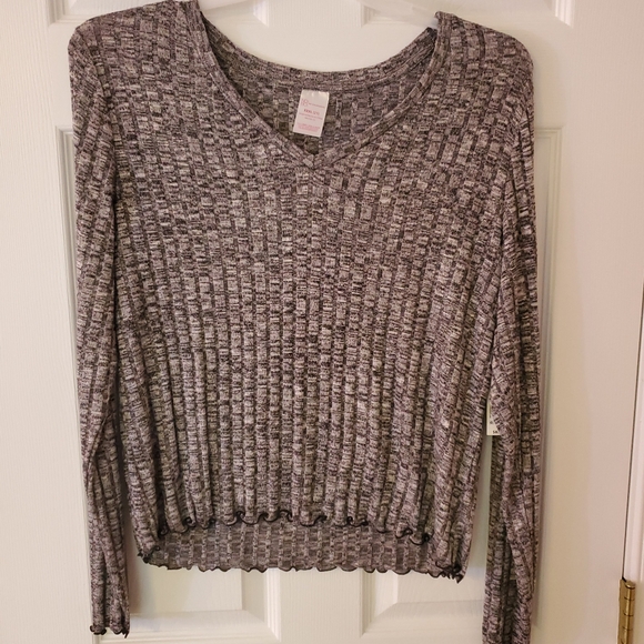 No Boundaries NWT gray marled top - Picture 1 of 8